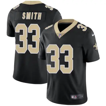 Nike Abram Smith Men's Limited New Orleans Saints Black Team Color Vapor Untouchable Jersey