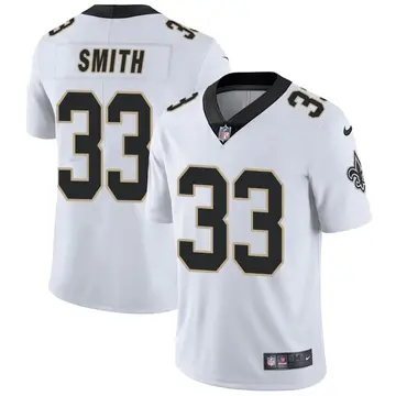 Nike Abram Smith Men's Limited New Orleans Saints White Vapor Untouchable Jersey