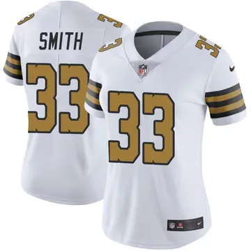 Nike Abram Smith Women's Limited New Orleans Saints White Color Rush Jersey