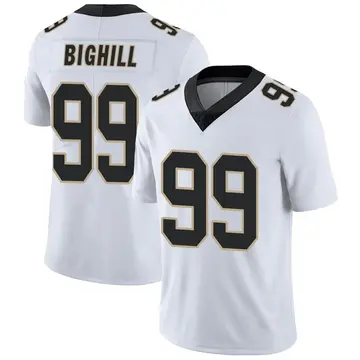 Nike Adam Bighill Men's Limited New Orleans Saints White Vapor Untouchable Jersey