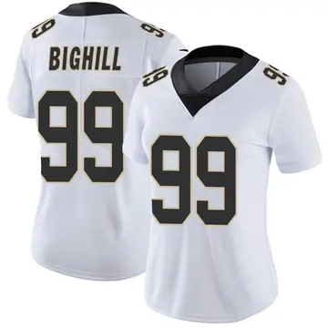 Nike Adam Bighill Women's Limited New Orleans Saints White Vapor Untouchable Jersey