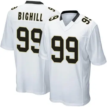 Nike Adam Bighill Youth Game New Orleans Saints White Jersey