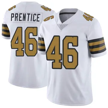 Nike Adam Prentice Youth Limited New Orleans Saints White Color Rush Jersey