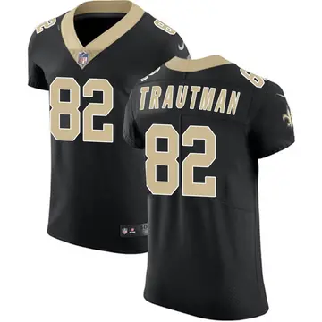 Nike Adam Trautman Men's Elite New Orleans Saints Black Team Color Vapor Untouchable Jersey