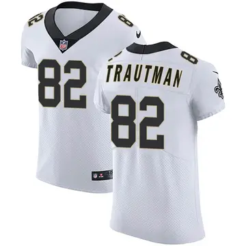 Nike Adam Trautman Men's Elite New Orleans Saints White Vapor Untouchable Jersey