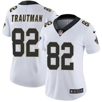 Nike Adam Trautman Women's Limited New Orleans Saints White Vapor Untouchable Jersey