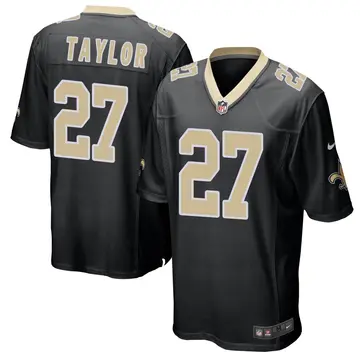 Nike Alontae Taylor Men's Game New Orleans Saints Black Team Color Jersey