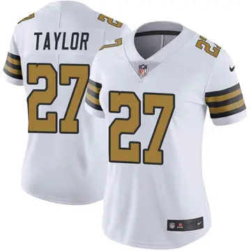 Nike Alontae Taylor Women's Limited New Orleans Saints White Color Rush Jersey
