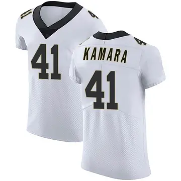 Nike Alvin Kamara Men's Elite New Orleans Saints White Vapor Untouchable Jersey