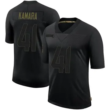 Nike Alvin Kamara Men's Limited New Orleans Saints Black 2020 Salute To Service Jersey