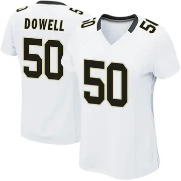 Nike Andrew Dowell Women's Game New Orleans Saints White Jersey