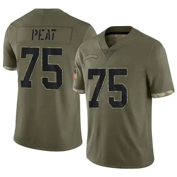 Nike Andrus Peat Youth Limited New Orleans Saints Olive 2022 Salute To Service Jersey