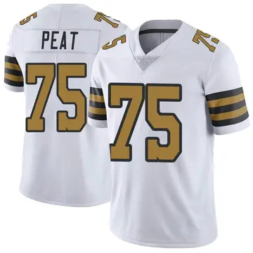 Nike Andrus Peat Youth Limited New Orleans Saints White Color Rush Jersey