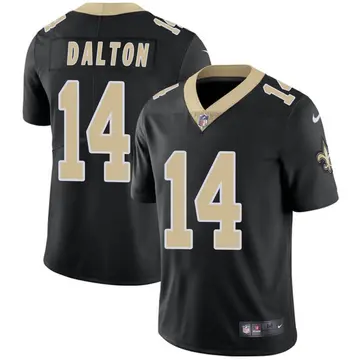 Nike Andy Dalton Men's Limited New Orleans Saints Black Team Color Vapor Untouchable Jersey