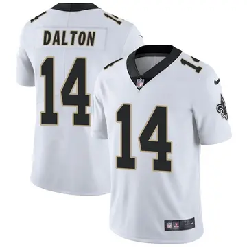 Nike Andy Dalton Men's Limited New Orleans Saints White Vapor Untouchable Jersey