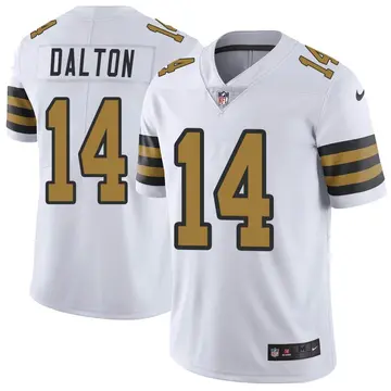 Nike Andy Dalton Youth Limited New Orleans Saints White Color Rush Jersey