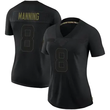 Nike Archie Manning Women's Limited New Orleans Saints Black 2020 Salute To Service Jersey
