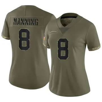 Nike Archie Manning Women's Limited New Orleans Saints Olive 2022 Salute To Service Jersey