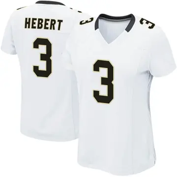 Nike Bobby Hebert Women's Game New Orleans Saints White Jersey