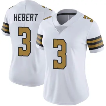 Nike Bobby Hebert Women's Limited New Orleans Saints White Color Rush Jersey