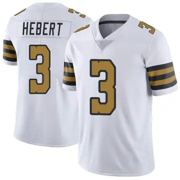 Nike Bobby Hebert Youth Limited New Orleans Saints White Color Rush Jersey
