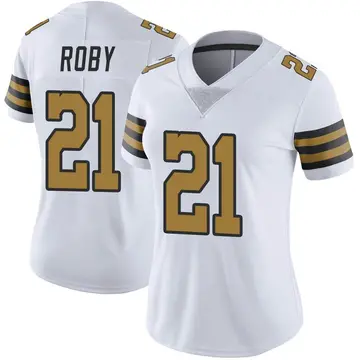 Nike Bradley Roby Women's Limited New Orleans Saints White Color Rush Jersey