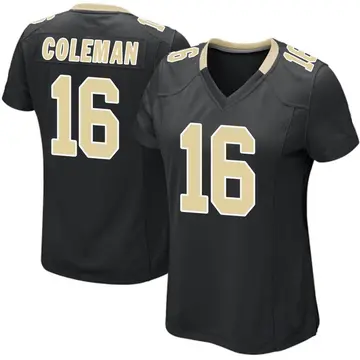 Nike Brandon Coleman Women's Game New Orleans Saints Black Team Color Jersey
