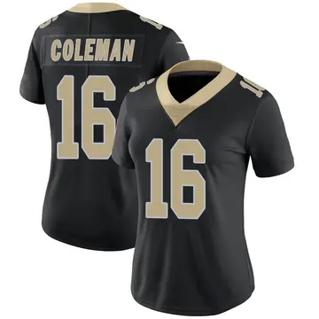 Nike Brandon Coleman Women's Limited New Orleans Saints Black Team Color Vapor Untouchable Jersey