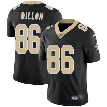 Nike Brandon Dillon Men's Limited New Orleans Saints Black Team Color Vapor Untouchable Jersey