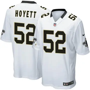 Nike Braxton Hoyett Youth Game New Orleans Saints White Jersey