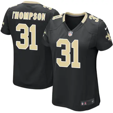 Nike Bryce Thompson Women's Game New Orleans Saints Black Team Color Jersey