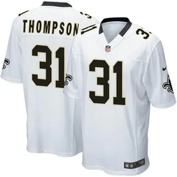 Nike Bryce Thompson Youth Game New Orleans Saints White Jersey