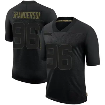 Nike Carl Granderson Men's Limited New Orleans Saints Black 2020 Salute To Service Jersey