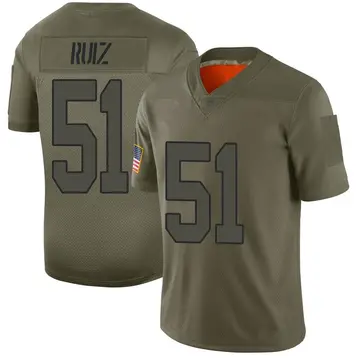 Nike Cesar Ruiz Men's Limited New Orleans Saints Camo 2019 Salute to Service Jersey