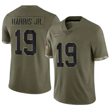 Nike Chris Harris Jr. Men's Limited New Orleans Saints Olive 2022 Salute To Service Jersey
