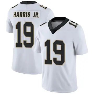 Nike Chris Harris Jr. Men's Limited New Orleans Saints White Vapor Untouchable Jersey