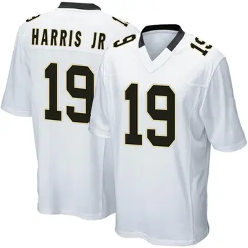 Nike Chris Harris Jr. Youth Game New Orleans Saints White Jersey