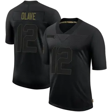 Nike Chris Olave Men's Limited New Orleans Saints Black 2020 Salute To Service Jersey