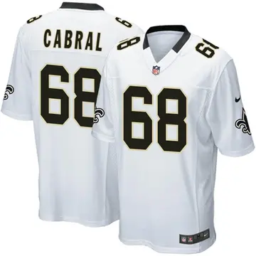 Nike Cohl Cabral Men's Game New Orleans Saints White Jersey