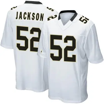 Nike D'Marco Jackson Men's Game New Orleans Saints White Jersey