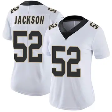 Nike D'Marco Jackson Women's Limited New Orleans Saints White Vapor Untouchable Jersey