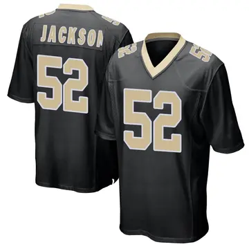 Nike D'Marco Jackson Youth Game New Orleans Saints Black Team Color Jersey