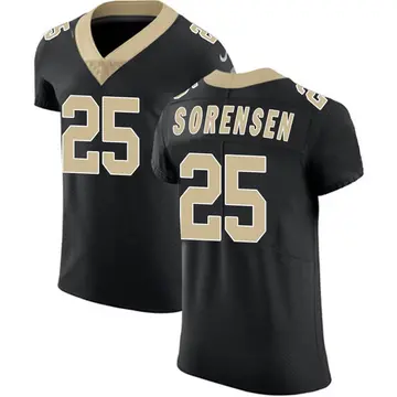 Nike Daniel Sorensen Men's Elite New Orleans Saints Black Team Color Vapor Untouchable Jersey