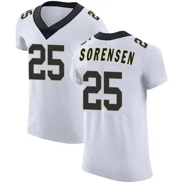 Nike Daniel Sorensen Men's Elite New Orleans Saints White Vapor Untouchable Jersey