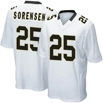 Nike Daniel Sorensen Men's Game New Orleans Saints White Jersey