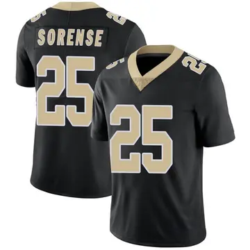 Nike Daniel Sorensen Men's Limited New Orleans Saints Black Team Color Vapor Untouchable Jersey