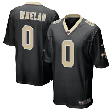 Nike Daniel Whelan Men's Game New Orleans Saints Black Team Color Jersey
