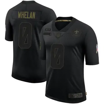 Nike Daniel Whelan Men's Limited New Orleans Saints Black 2020 Salute To Service Jersey