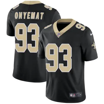Nike David Onyemata Men's Limited New Orleans Saints Black Team Color Vapor Untouchable Jersey