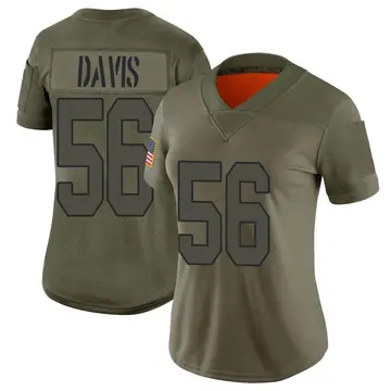 Nike Demario Davis Women's Limited New Orleans Saints Camo 2019 Salute to Service Jersey